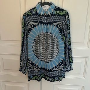 tory burch tunic top. light weight cotton